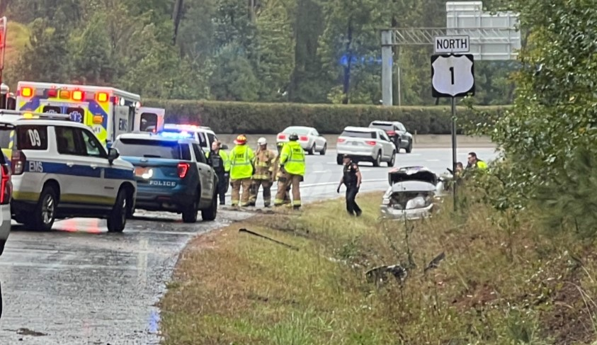 Raleigh crash on I-440 involving flipped car near Six Forks Road, according to police