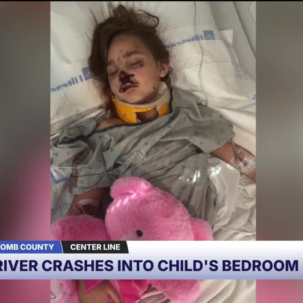 9-year-old girl injured as car crashes into bedroom in Center Line