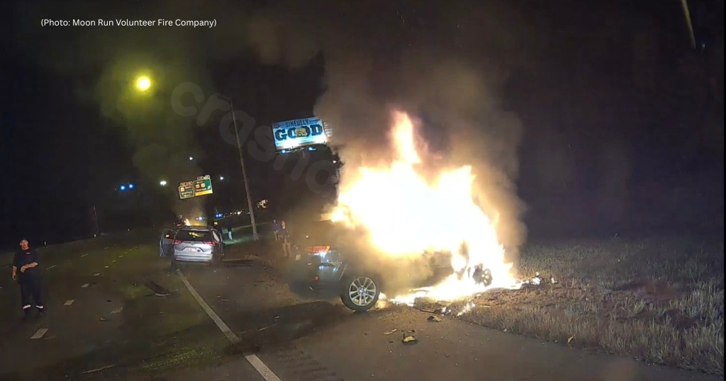 Off-duty dispatchers save 2 from fiery wrong-way crash