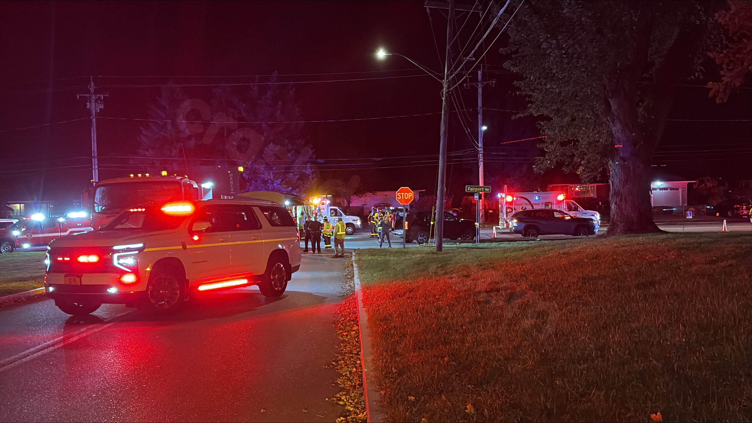 Driver arrested for driving while intoxicated after crash on Fairport Road