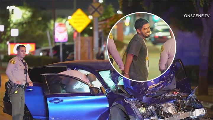 Street race in South Gate leads to multiple-car collision