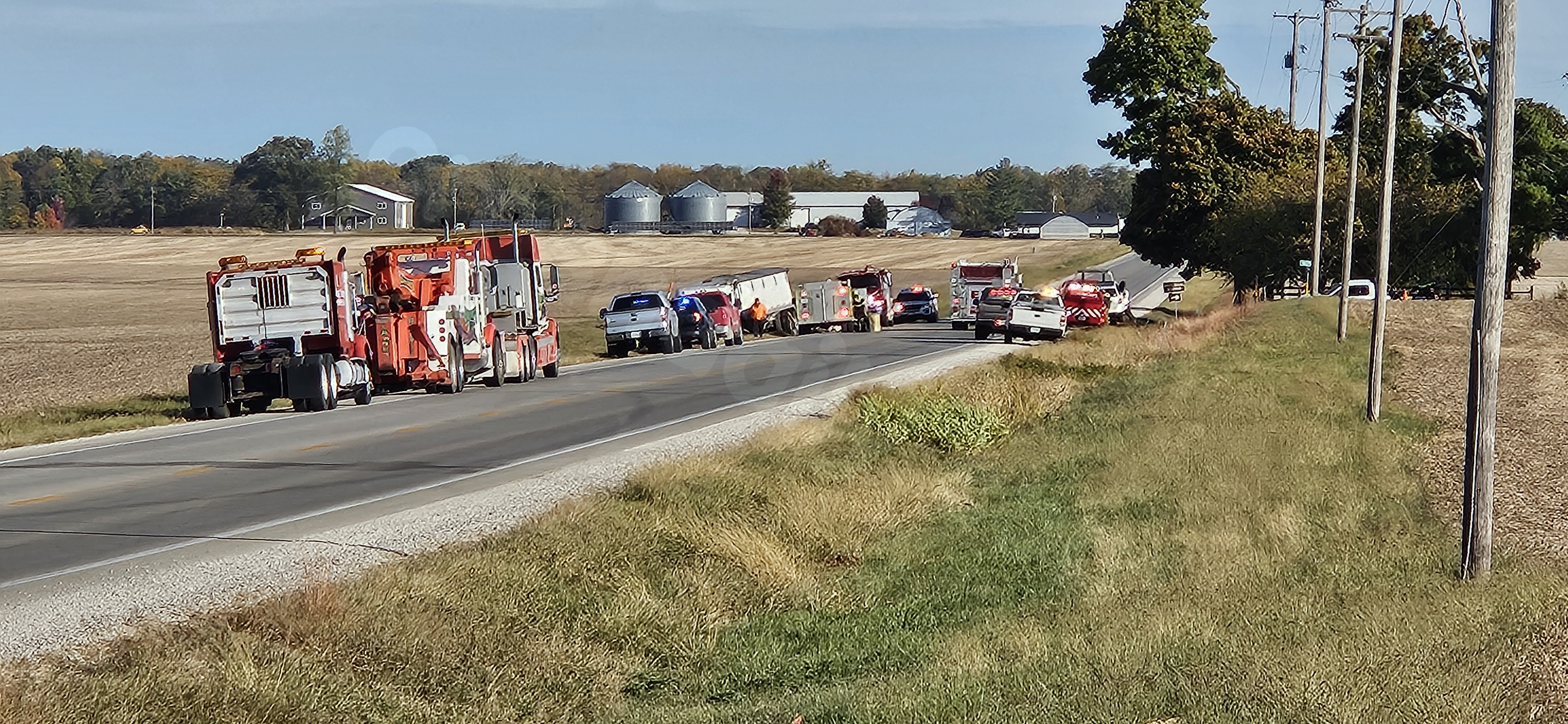 Route 1 partially shut down due to semi-truck collision