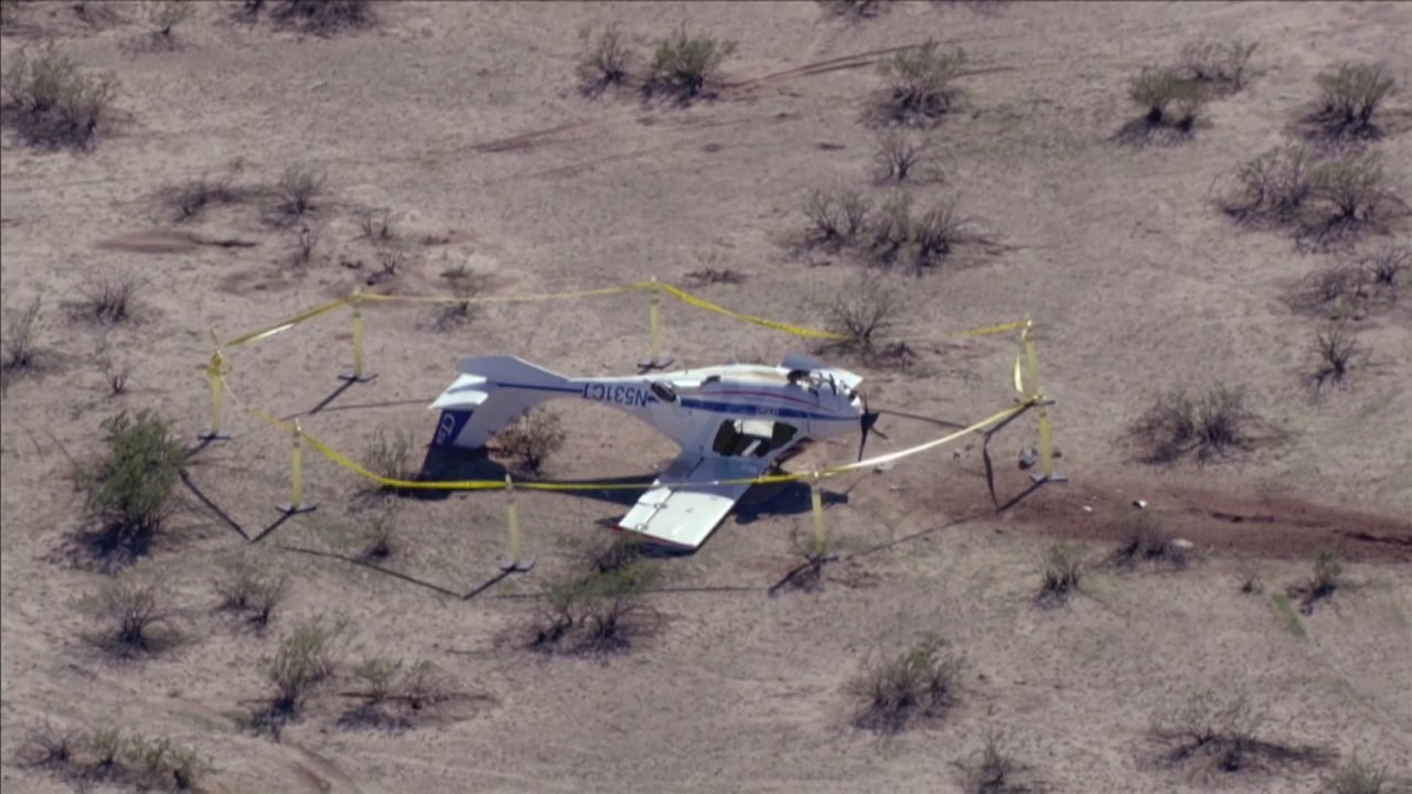 Survivor of small plane crash near Casa Grande airport.