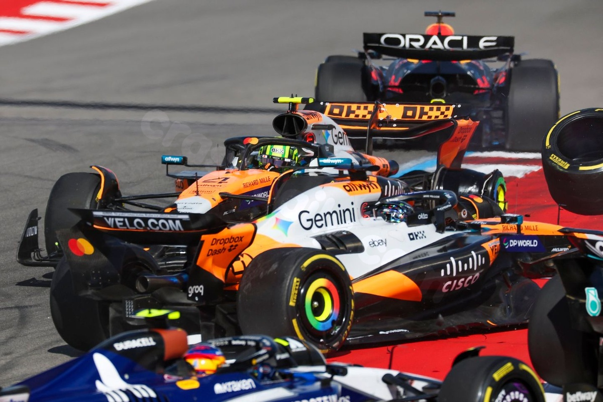 McLaren delays review of Austin F1 sprint crash.