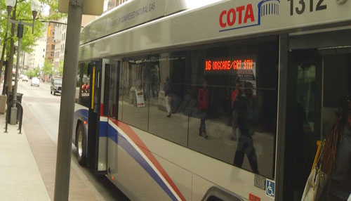 Two-vehicle accident in Columbus injures five people, involving COTA bus