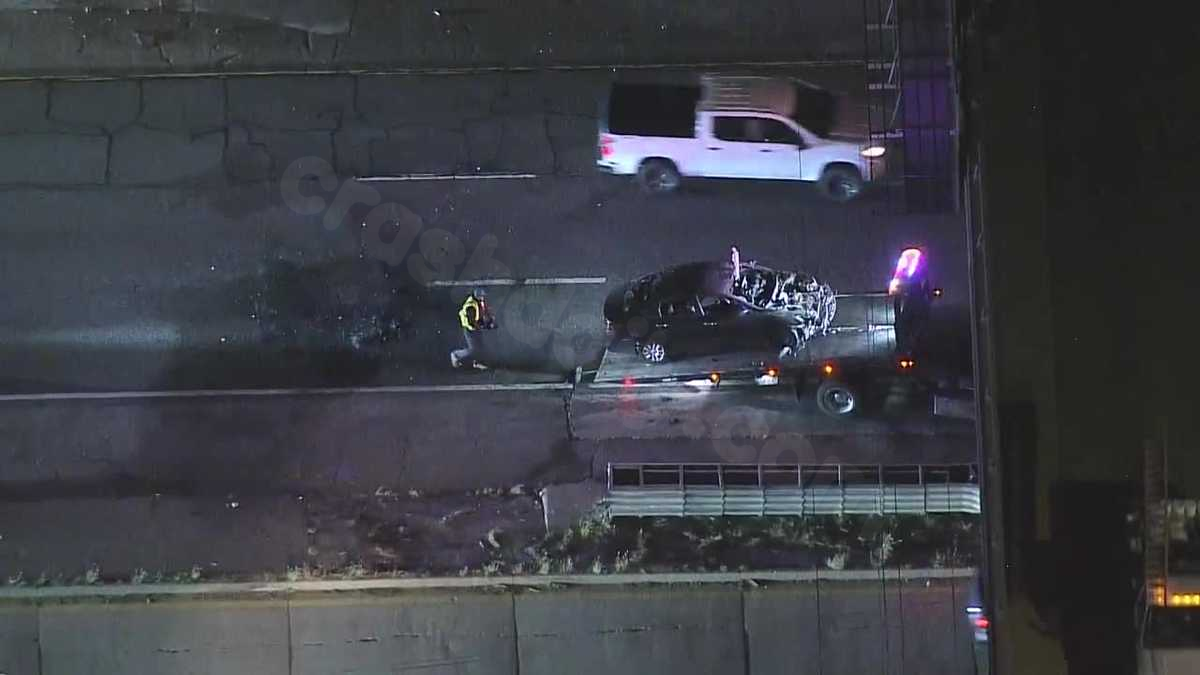 Traffic delays on northbound I-35 due to crash and vehicle fire in Moore