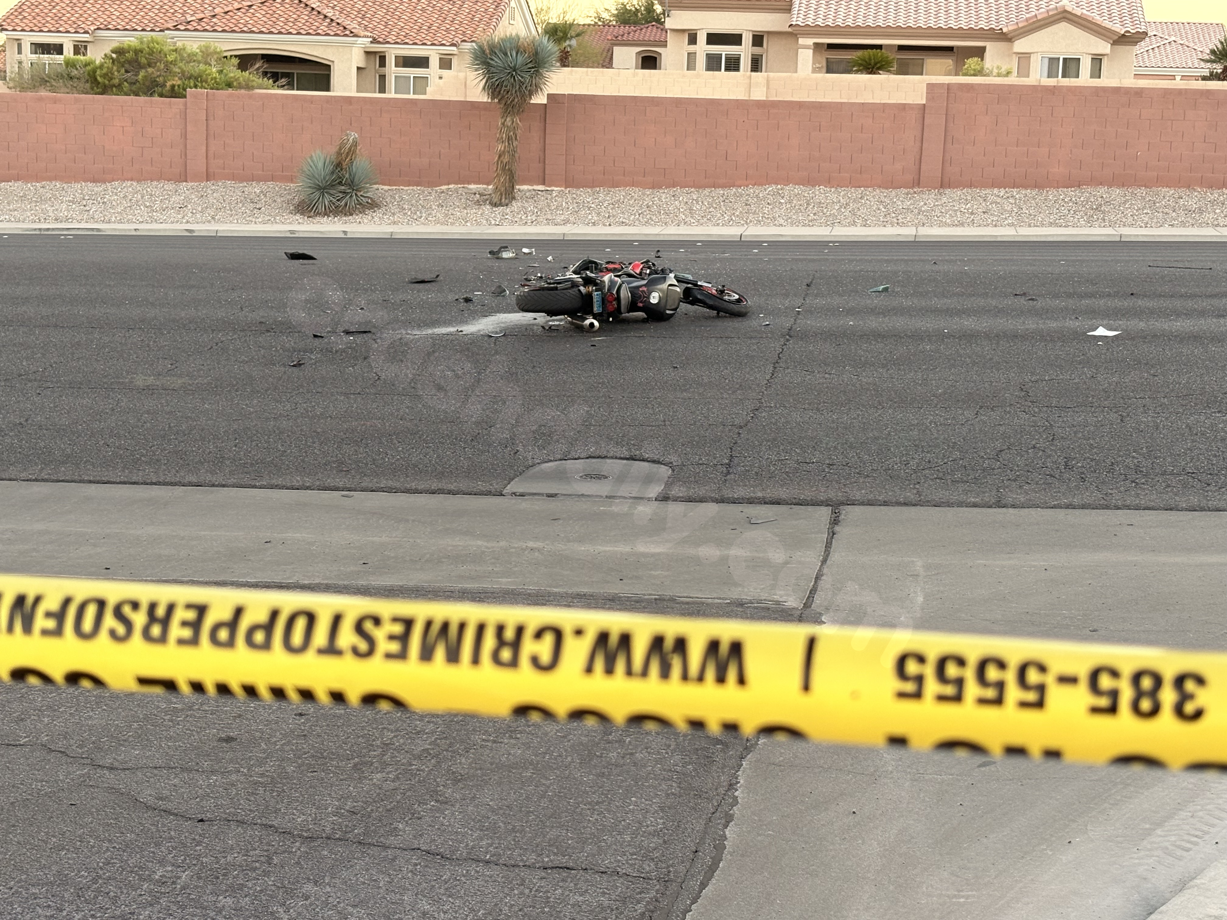 Motorcycle rider injured in crash in northwest Las Vegas valley