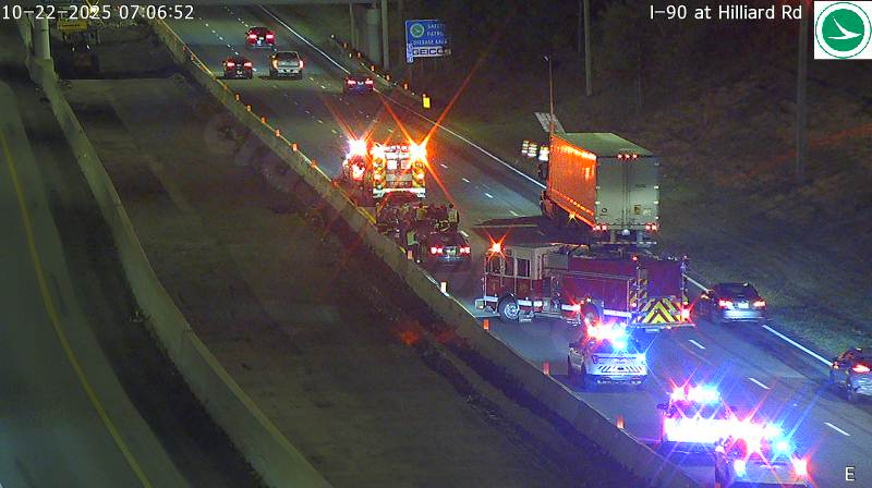 Collision involving three vehicles near new I-90 construction area