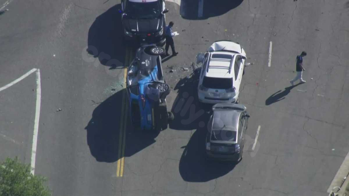 Police in Sacramento report multi-vehicle crash after stolen car pursuit.