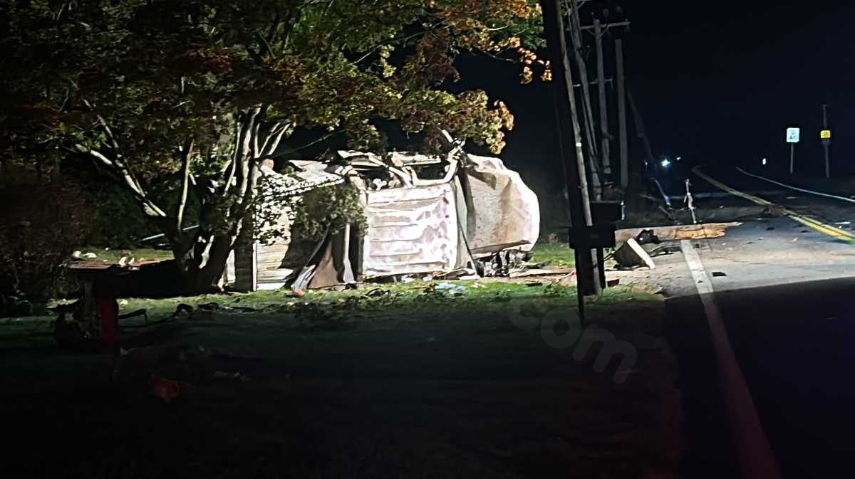 Passenger killed in pickup truck crash causing power outage; School shifts to remote learning