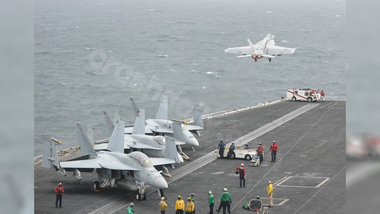 Aircraft from US Navy crashes in South China Sea; USS Nimitz heads back to Washington.