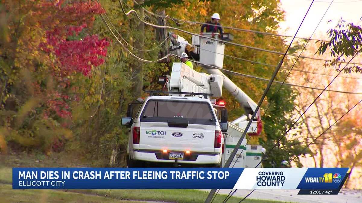 Driver dies in crash while evading traffic stop in Ellicott City