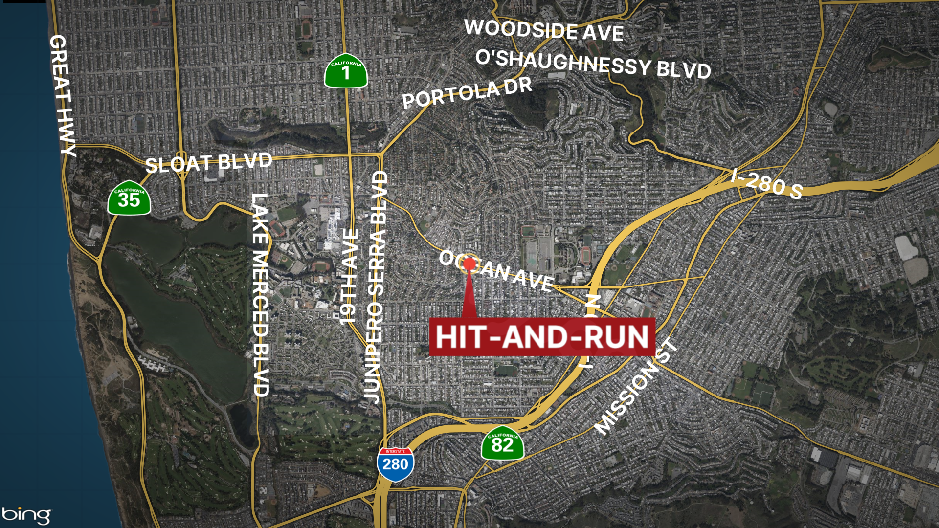 Fatal hit-and-run on Ocean Avenue in SF