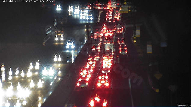 Interstate 40 East Crash causing Traffic Delays in Greensboro