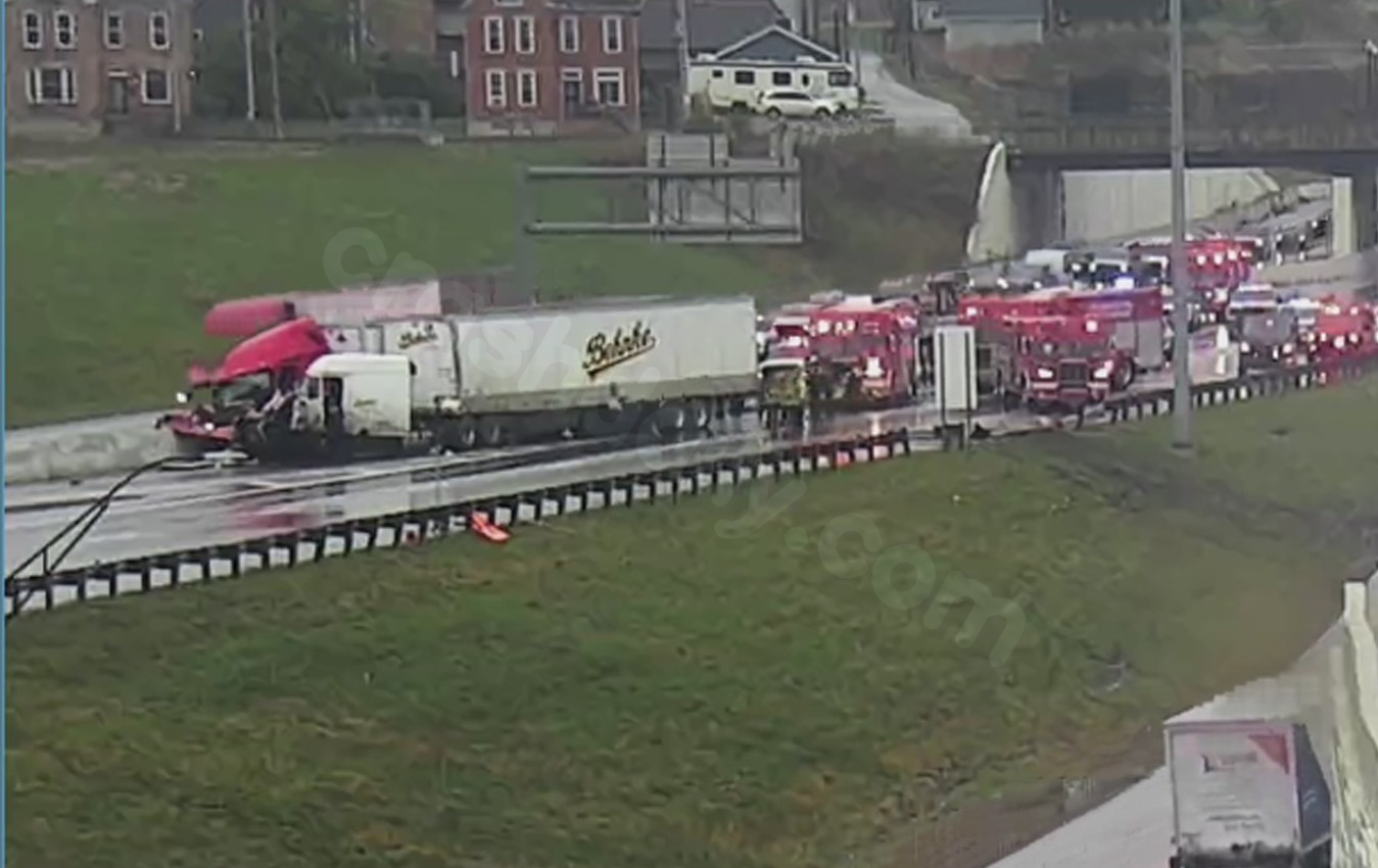 Three injured in multi-car collision shuts down I-70 in Downtown Columbus