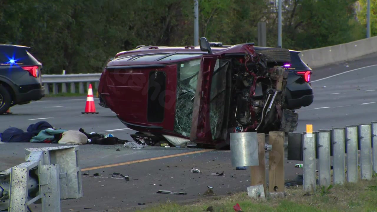 1 fatality, 3 wounded in I-495 rollover accident in Oxon Hill