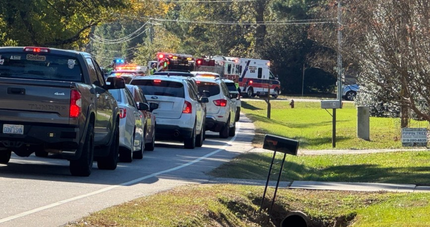 Investigation underway after collision between motorcycle and car in Clayton.