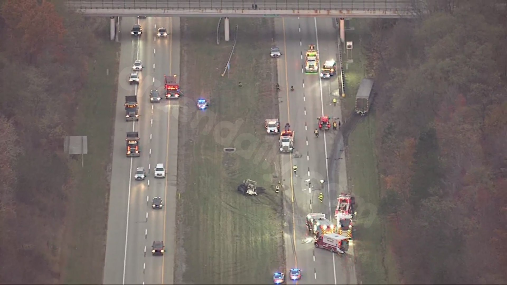 3 injured in multiple semi-truck collision on I-90