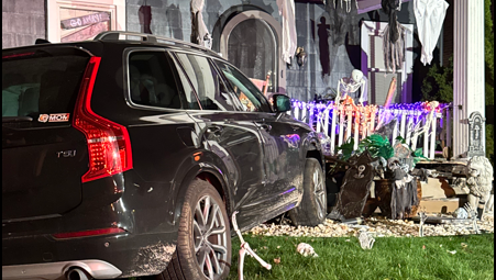 Couple frustrated as car crashes into their house