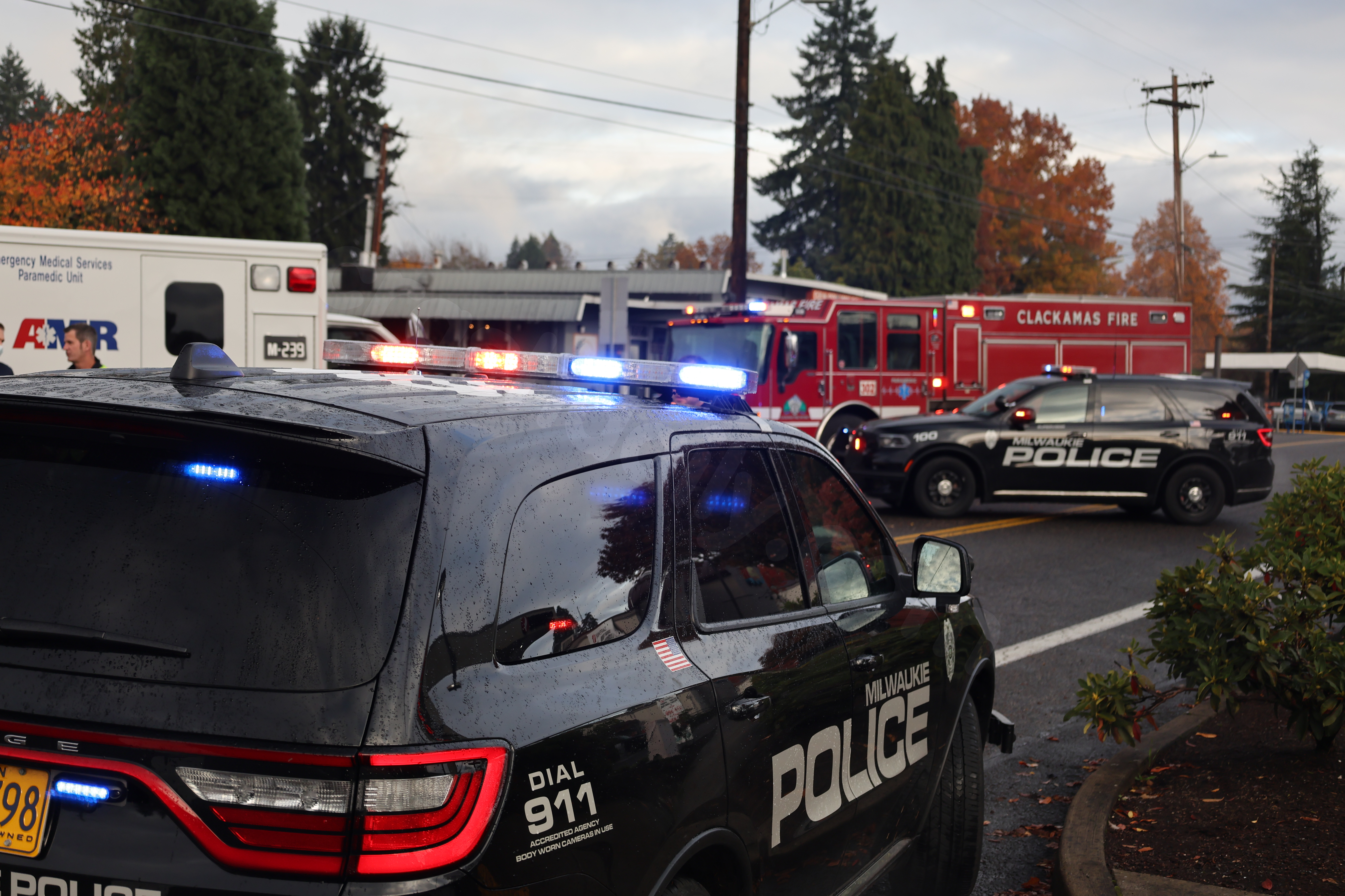 Man on motorized scooter hospitalized after car crash in Milwaukie