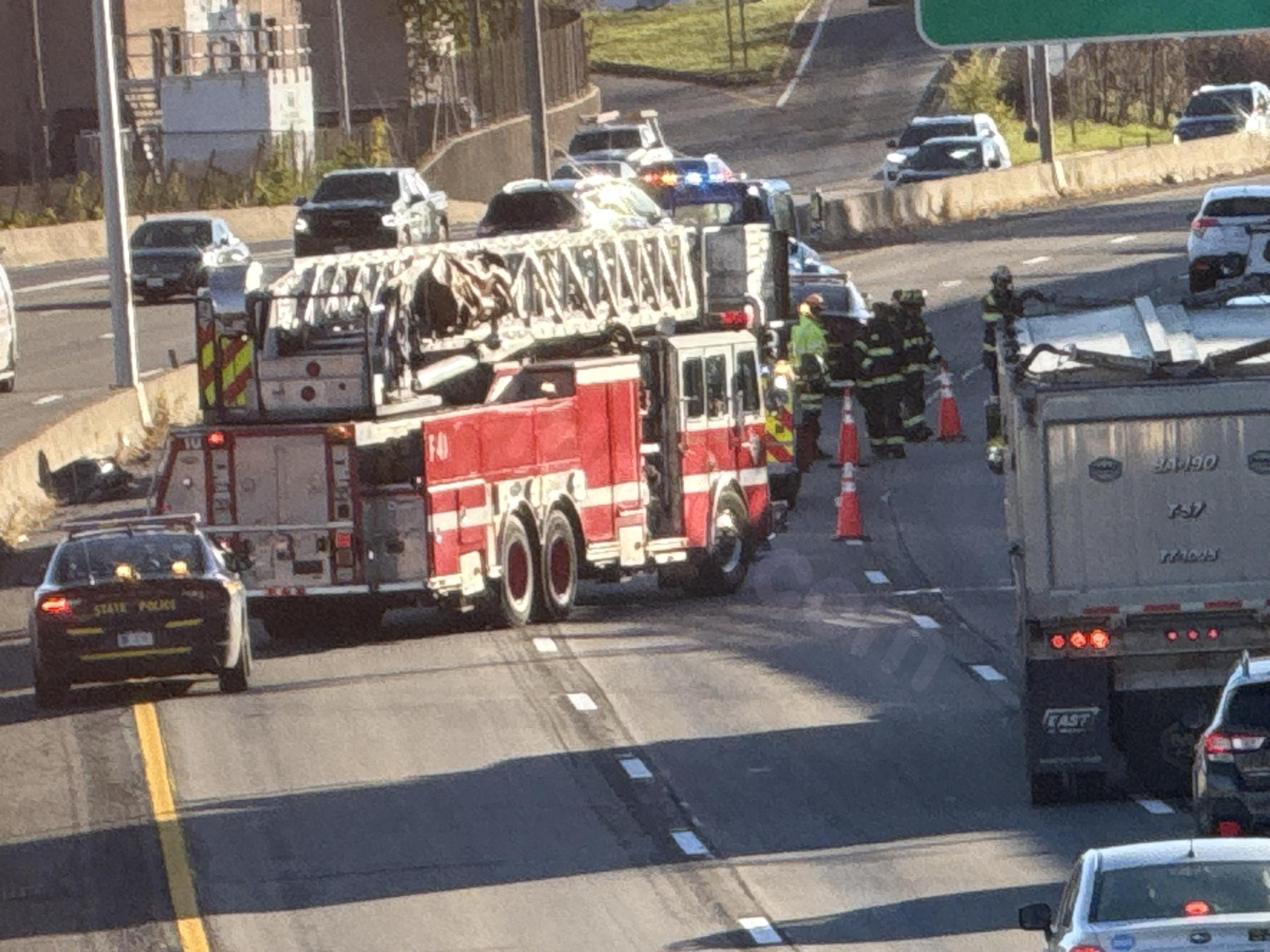 Traffic delays due to car accident on I-490