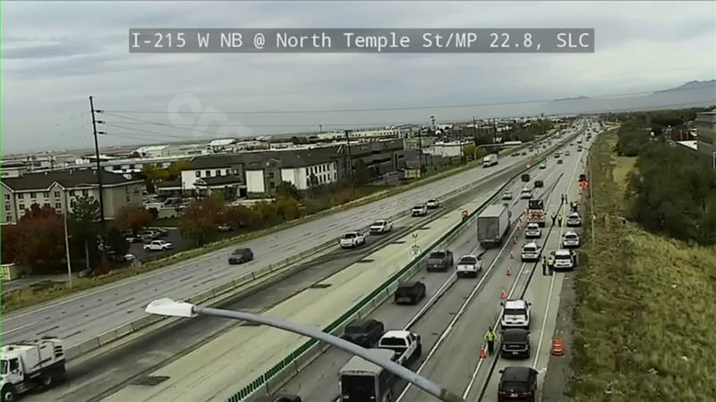 Deadly car accident on I-215 in Salt Lake City.