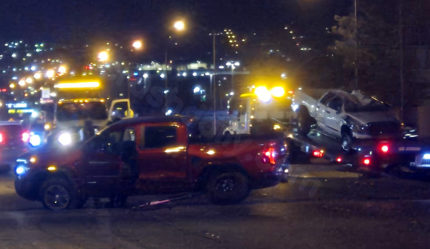 Driver arrested for wrong-way driving and causing 3-car crash in northeast Las Vegas