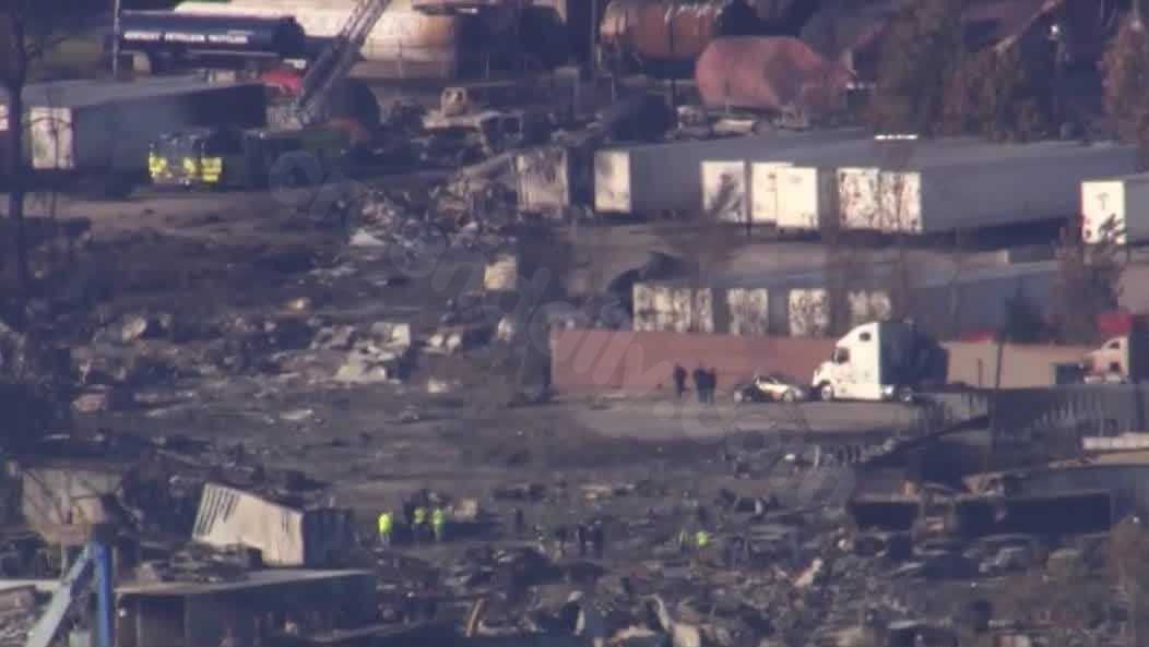 Plane crash in Louisville leaves debris field covering almost one mile.