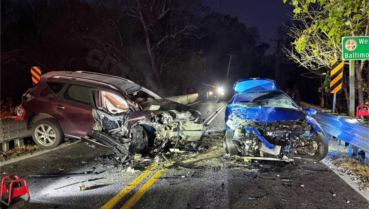 Three people sustain serious injuries in head-on collision on Philadelphia Road