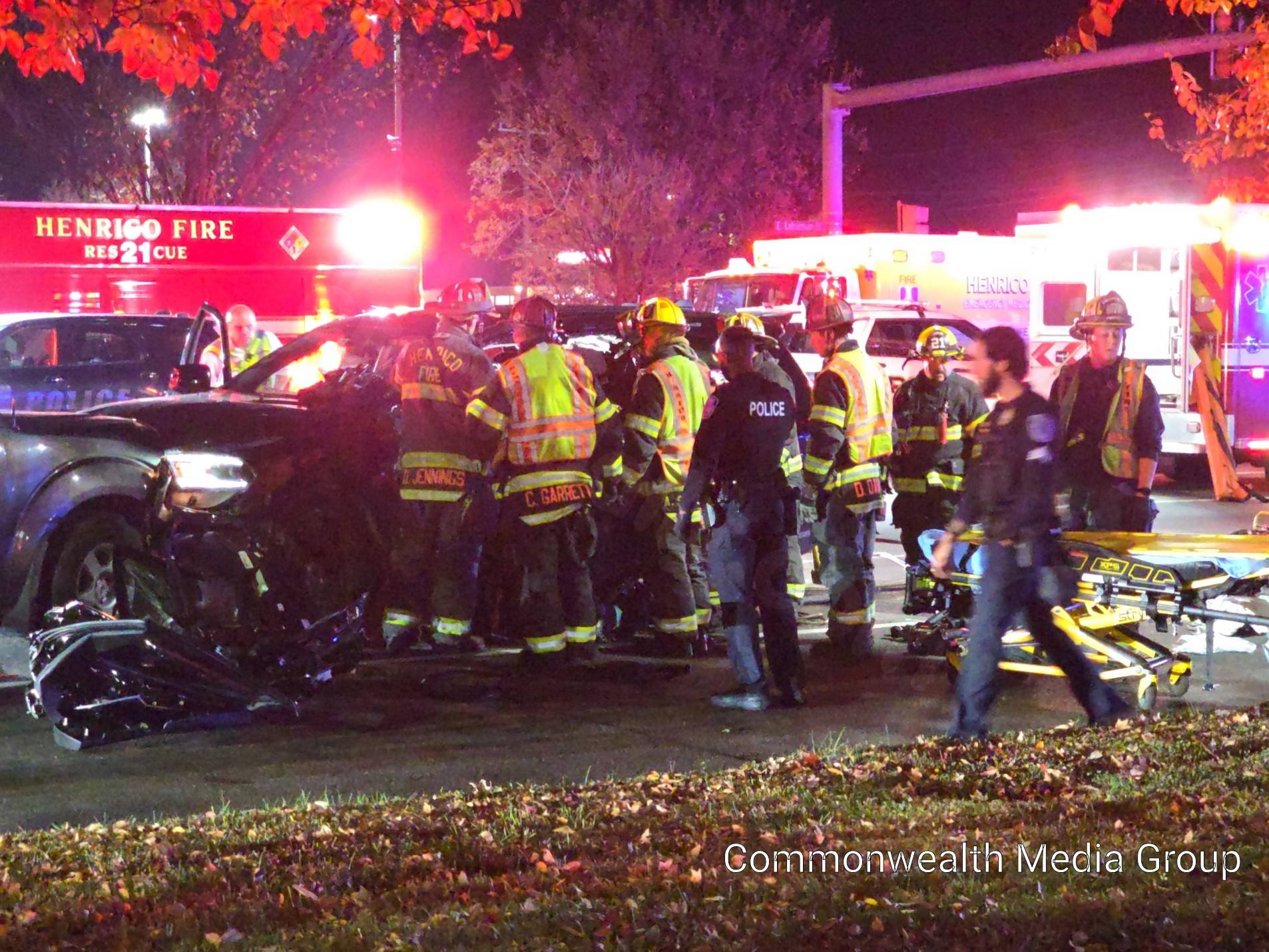 Officer injured in crash at Henrico intersection due to driver running red light