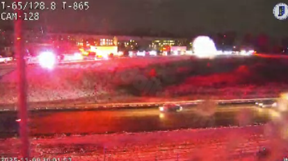 I-865 Closed Due to Accident Caused by Slippery Conditions