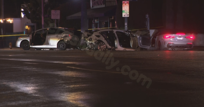 Fatal multi-vehicle crash in Hollywood.