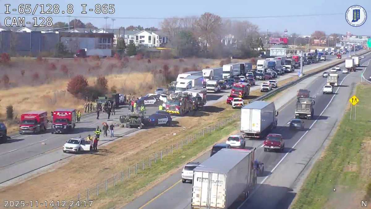 Fatality and injuries in I-65 Humvee collision involving Indiana National Guardsmen