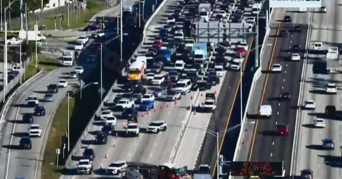 Multi-car collision on I-95 in Broward near Hallandale Beach results in several people taken to hospital