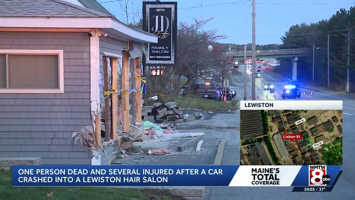 Car crashes into Lewiston hair salon, leaving one dead and multiple injured