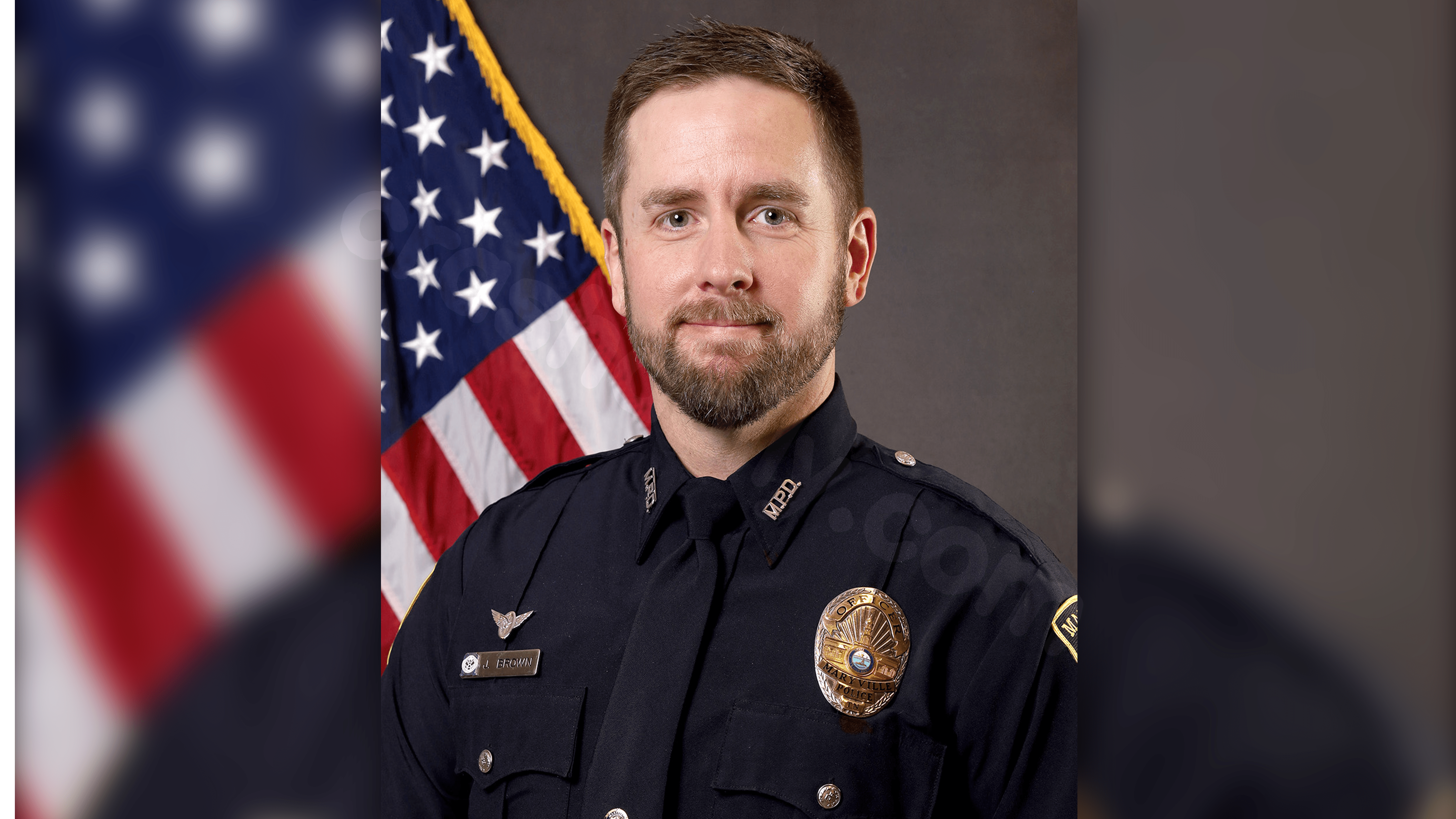 Officer injured during security escort for JD Vance identified