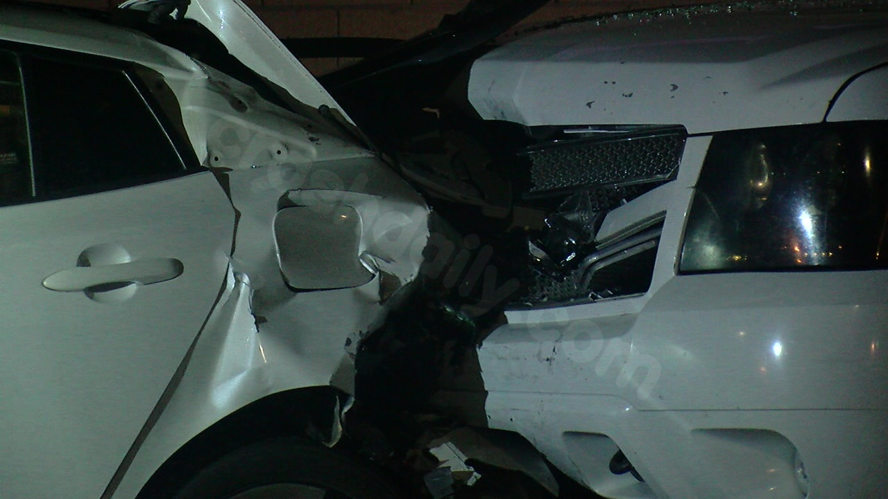 Accident at vigil for child killed by suspected DUI driver.