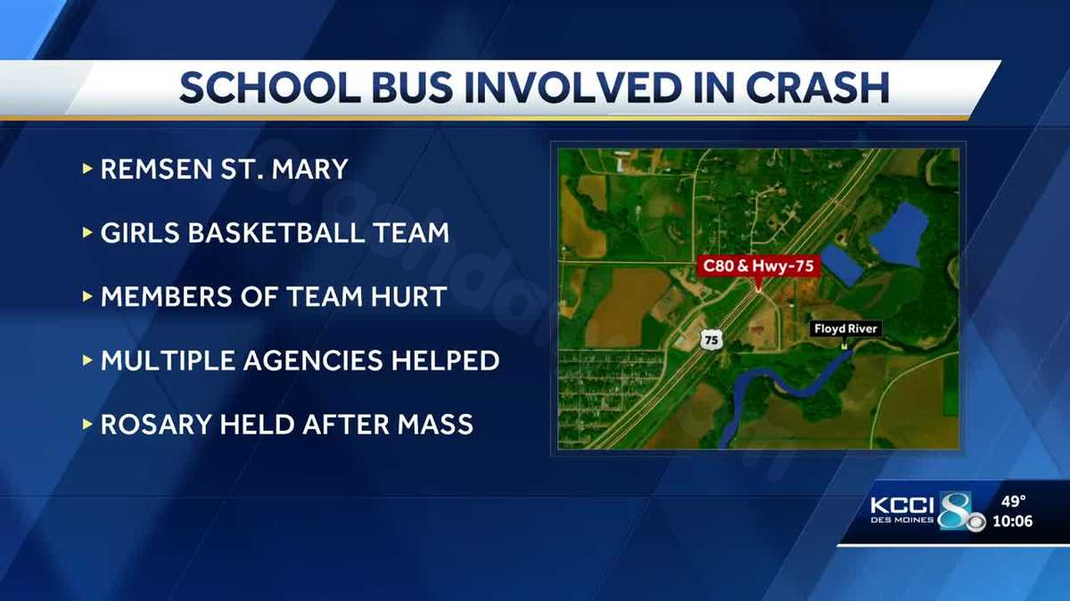 Injuries sustained in collision with western Iowa girls basketball squad