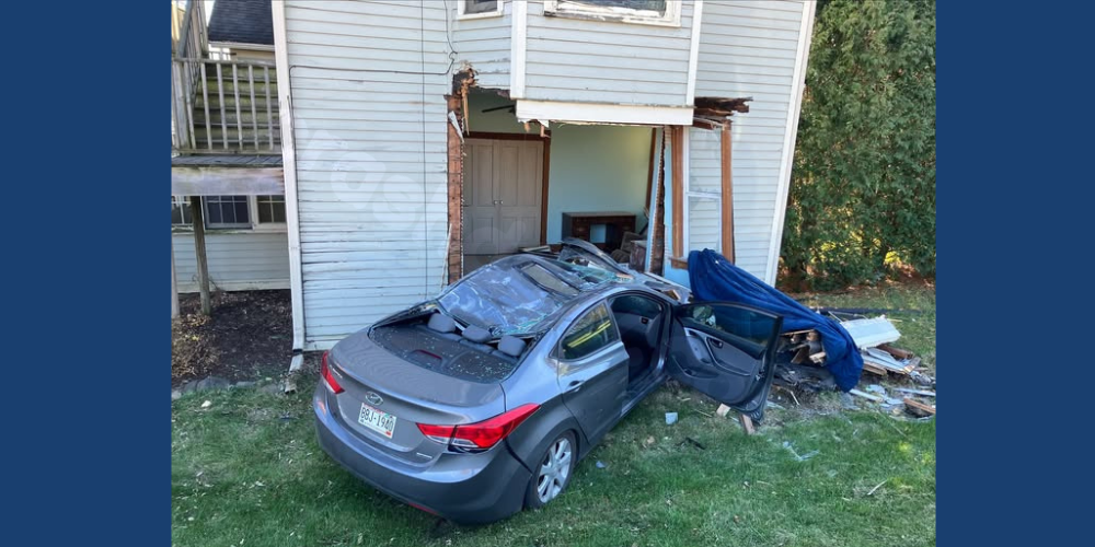Washington County residence hit by a car