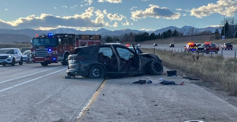 Partial closure on C-470 due to rollover accident by Platte Canyon