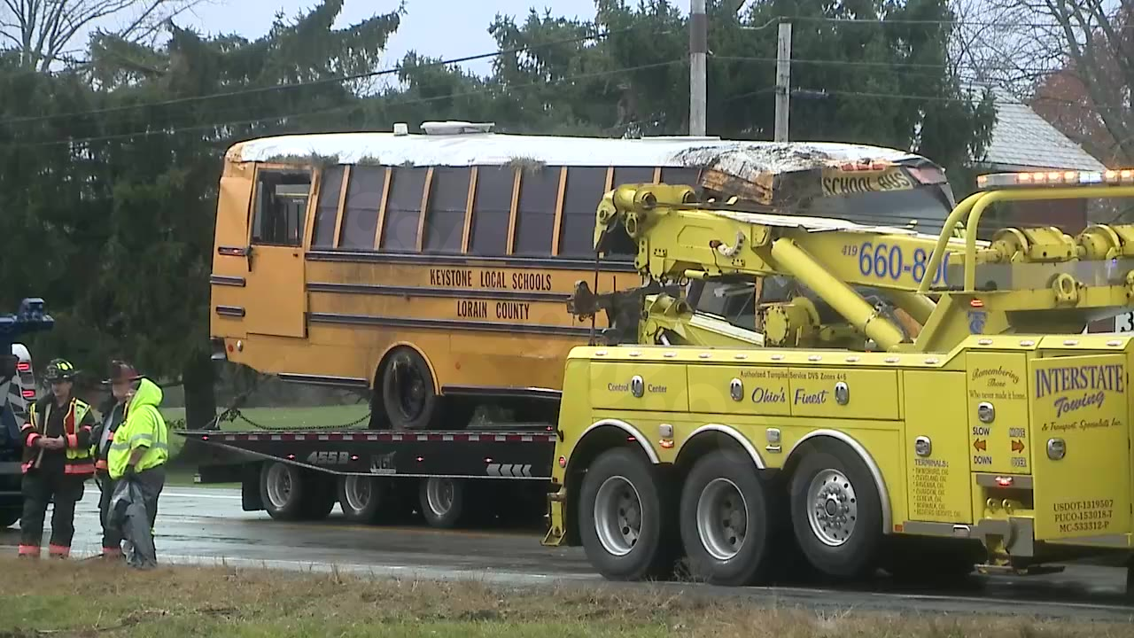 School bus crash injures 3 in Lorain County.