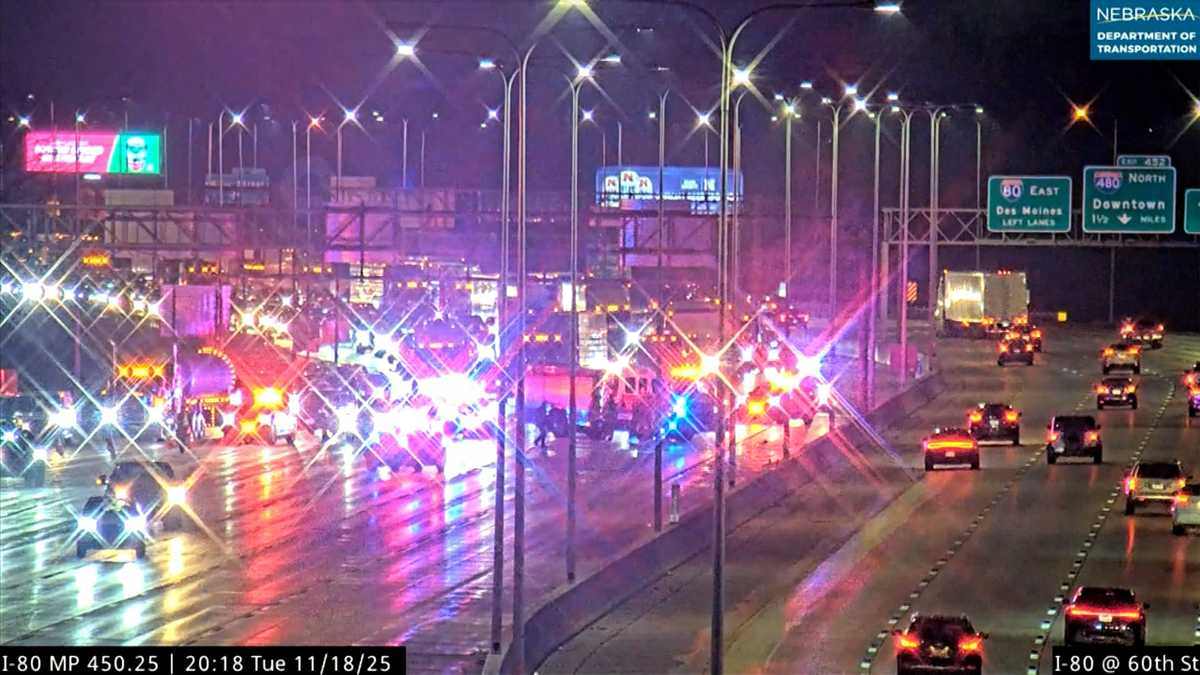Deadly accident shuts down part of I-80 in Omaha