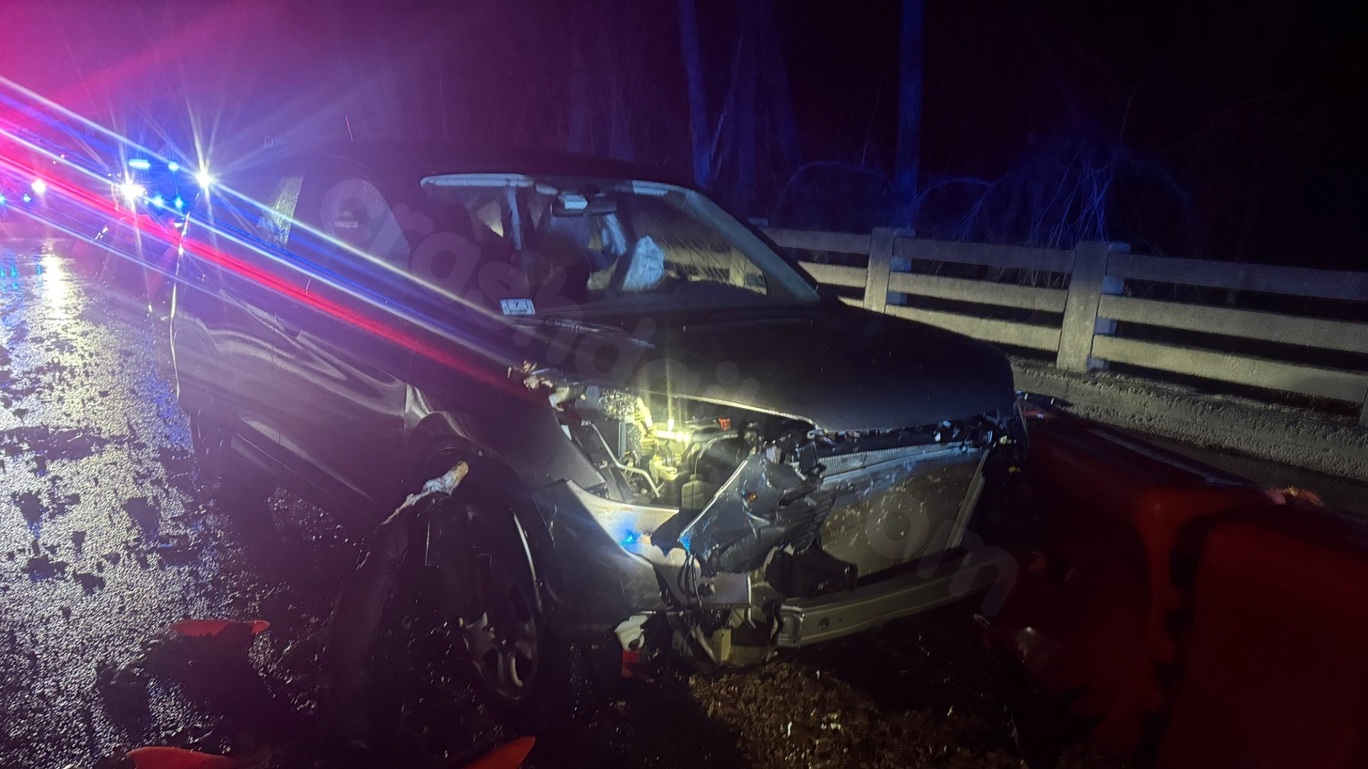 Road in Southampton closed due to car accident