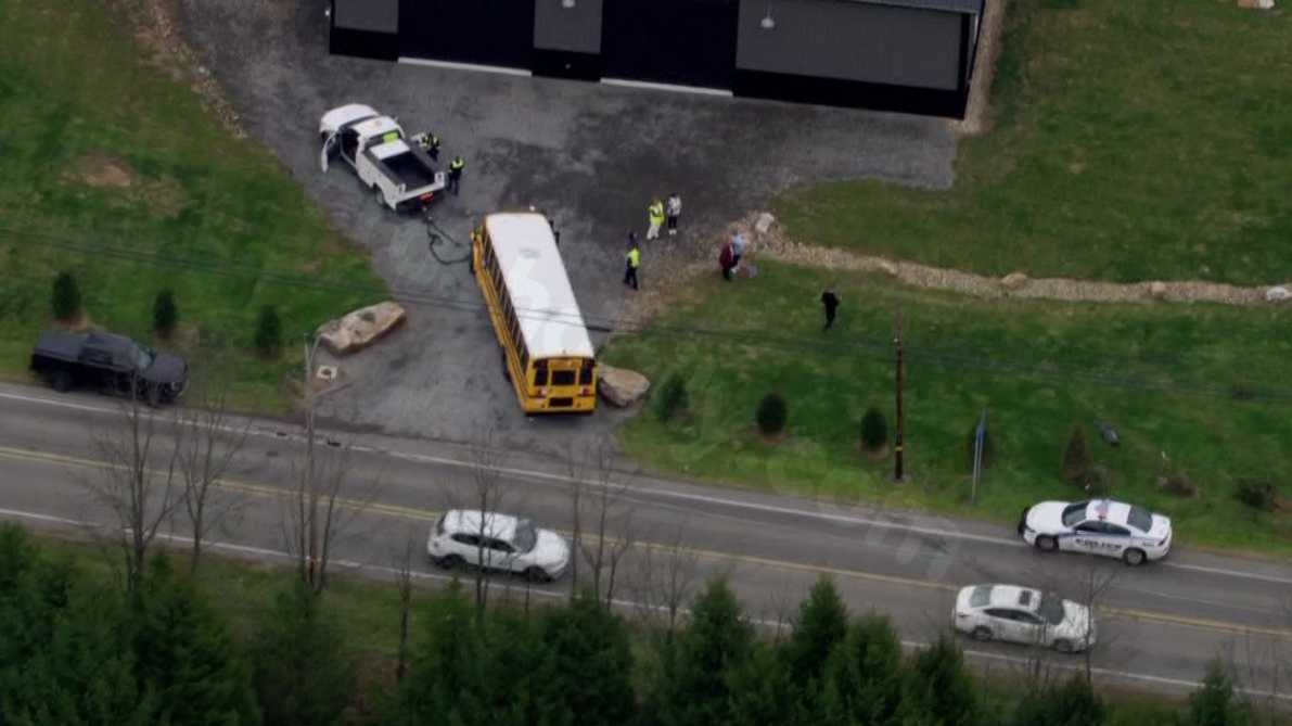 School bus damaged in Butler County crash; students taken home by parents
