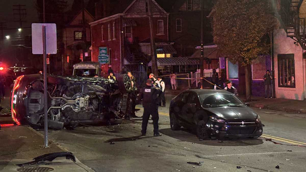 Multiple vehicles crash in Wilkinsburg results in numerous injuries