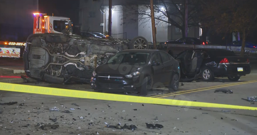 Police report 9 people hurt in 5-car collision in Wilkinsburg