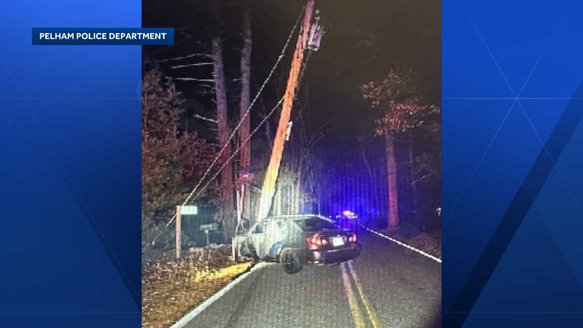 Man in Pelham arrested for drunk driving following crash into power pole, per police