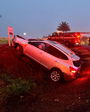 Three people injured in Napa after car plunges into ditch on Sunday