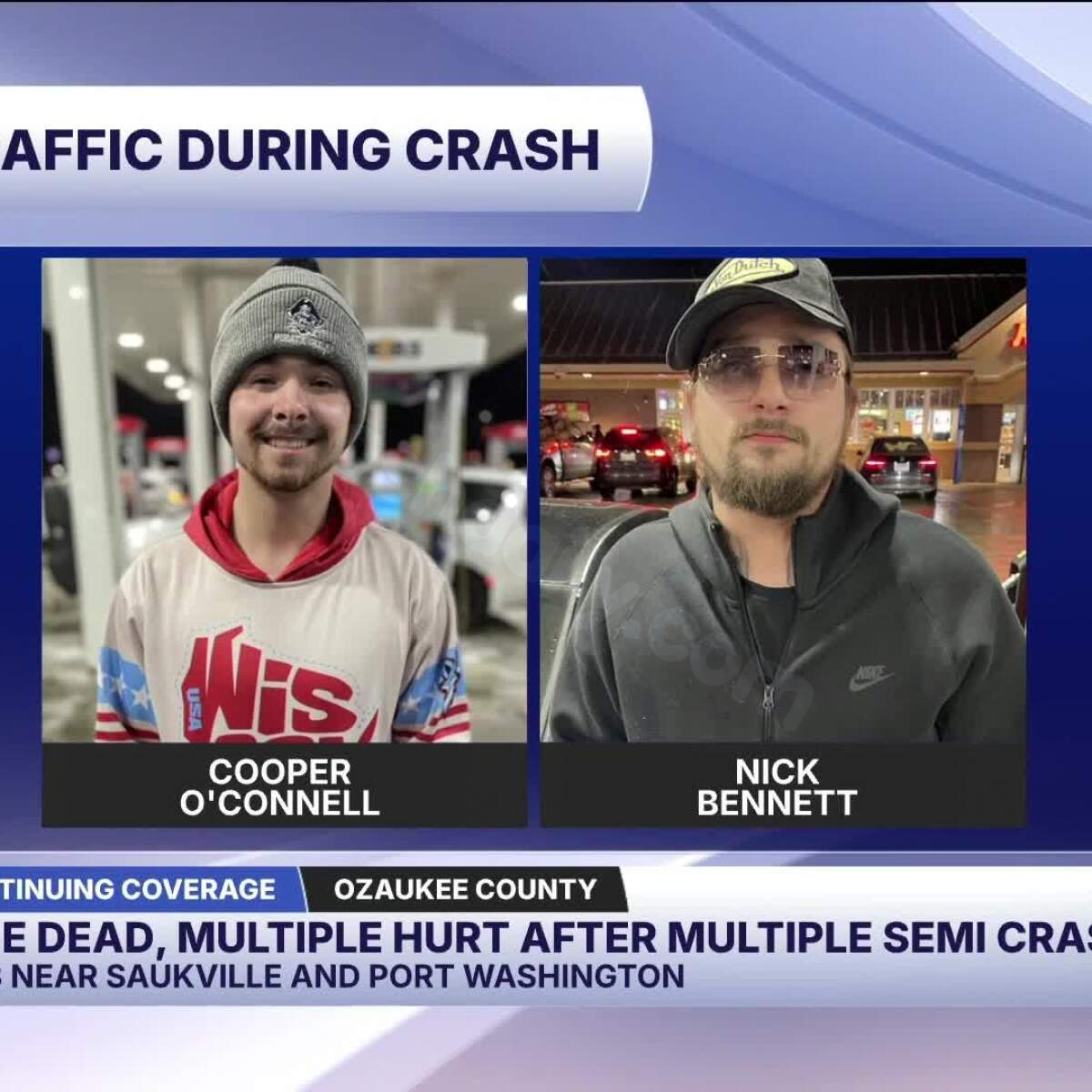 Deadly semi-truck collision in Saukville closes I‑43; numerous jackknifes lead to significant traffic delays
