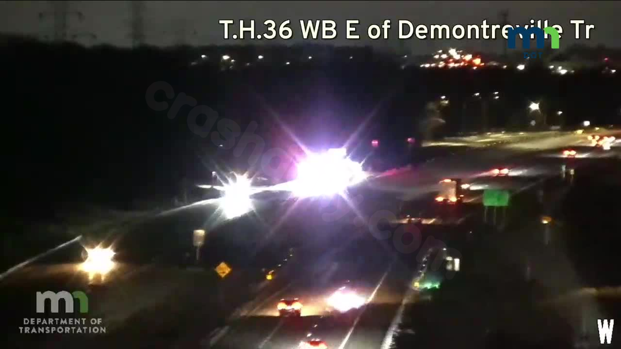 Highway 36 eastbound lanes closed due to Lake Elmo accident